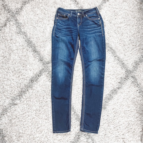 Silver Jeans Co. Suki Mid Skinny Jeans Size 28/33 - Picture 2 of 10